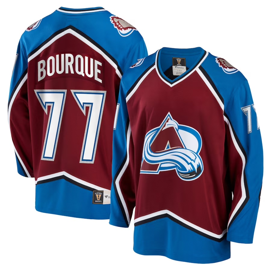 Men's Colorado Avalanche Ray Bourque #77 Maroon Home Breakaway Jersey